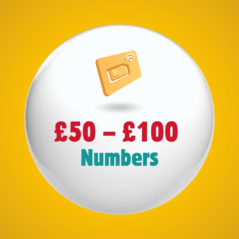 Premium Golden Mobile Numbers £50 to £100