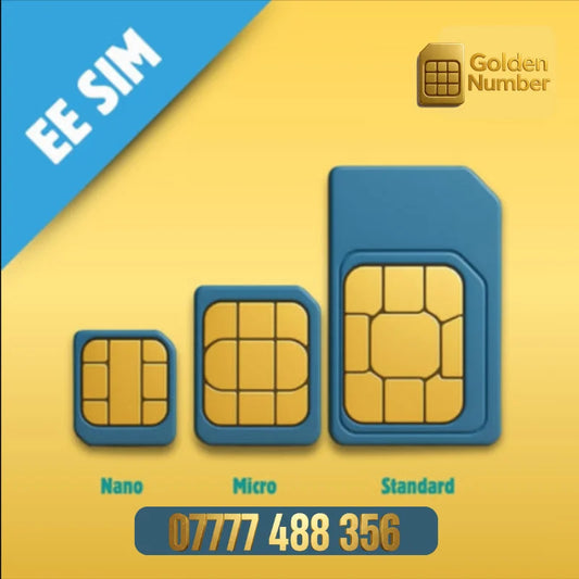 07777 488 356 UK Golden Number Quad 7777 Mirror golden numbers VIP SIM number UK for business branding